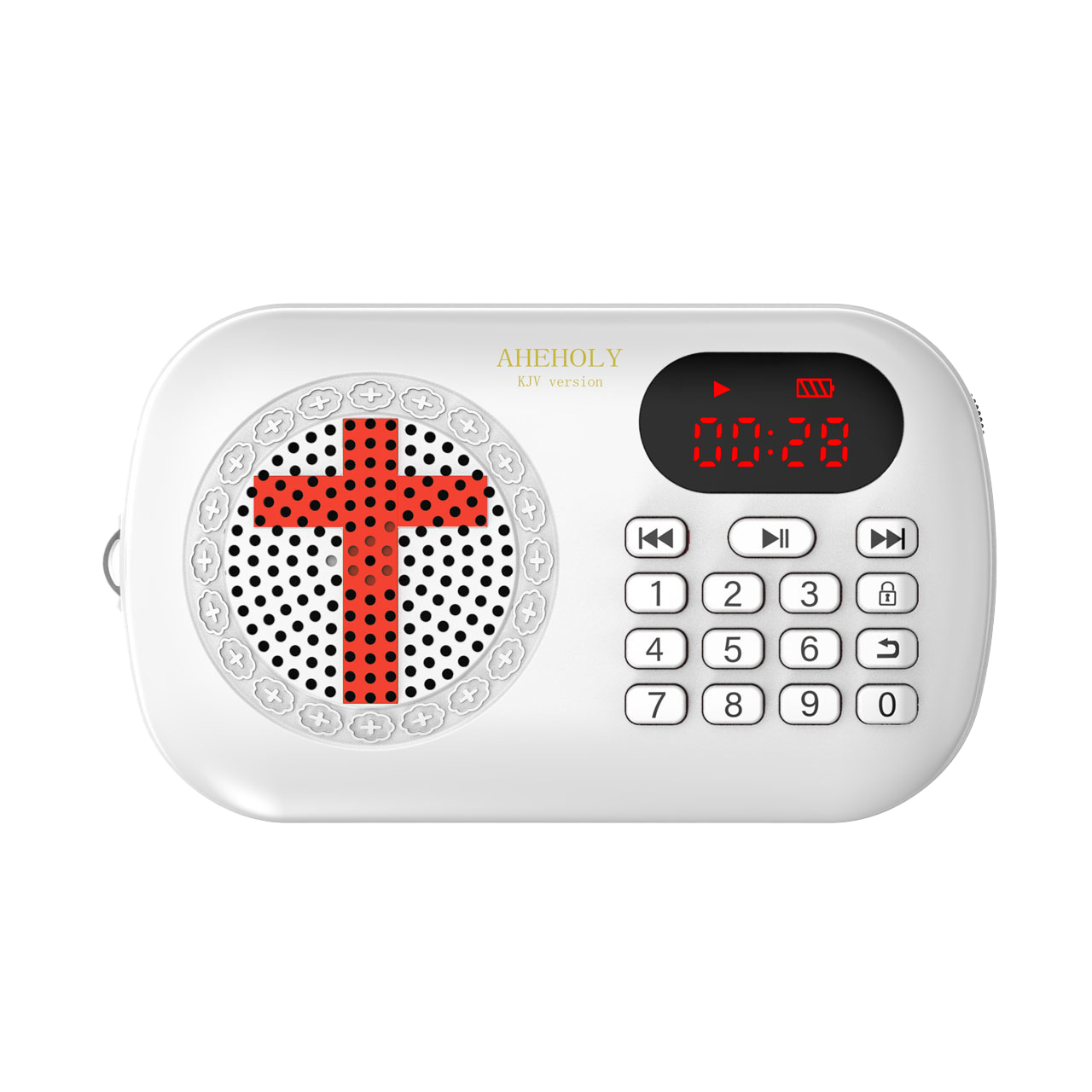 KJV Audio Bible Player, White